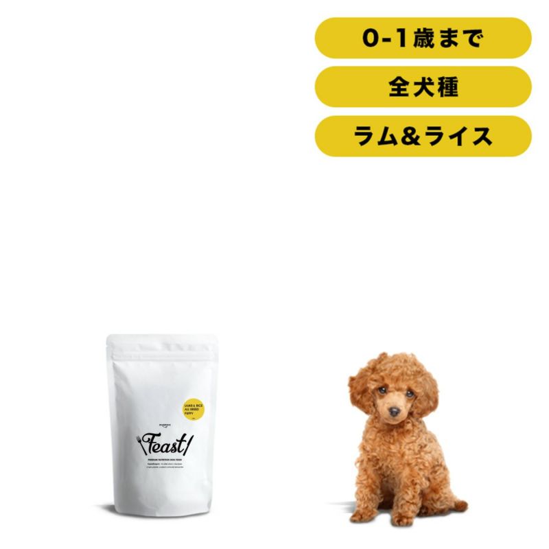 INUMESHI フィースト ラム&ライス 子犬用 全犬種用 1kg | INUMESHI公式