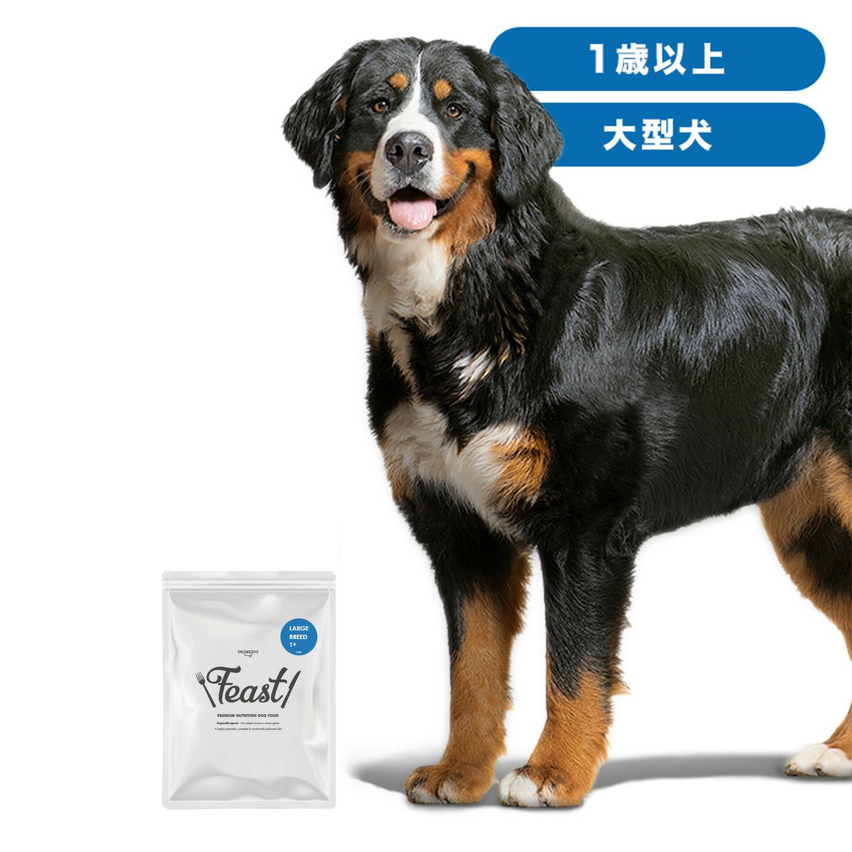 INUMESHI　フィースト　1歳以上　大型犬用　200g（100g×2袋）　おためしパック