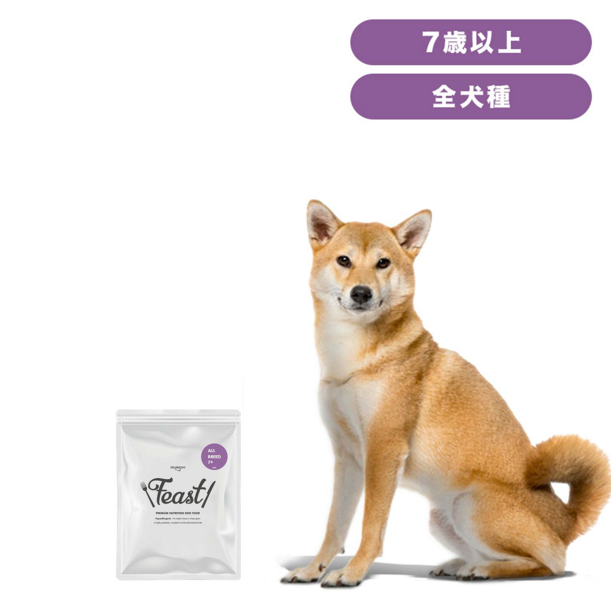 INUMESHI　フィースト　7歳以上　全犬種用　200g（100g×2袋）　おためしパック