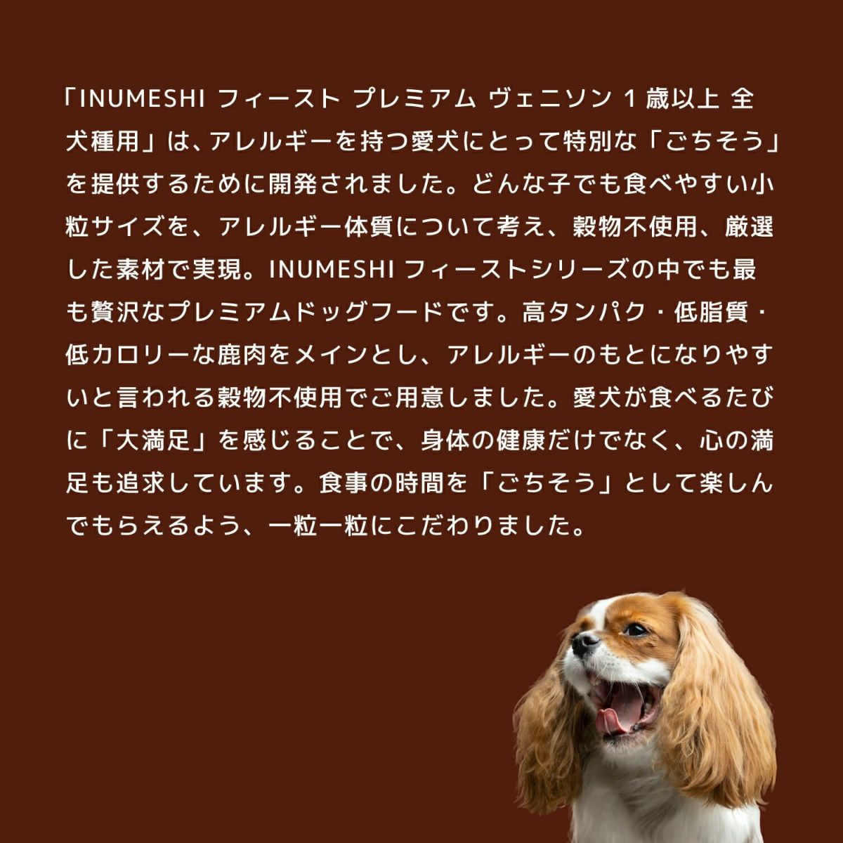 INUMESHI　フィースト　プレミアム　ヴェニソン　成犬用　全犬種用　1歳以上　5kg